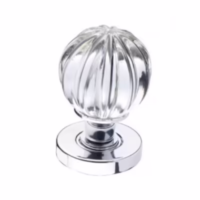 Glass Pumpkin Door Knob