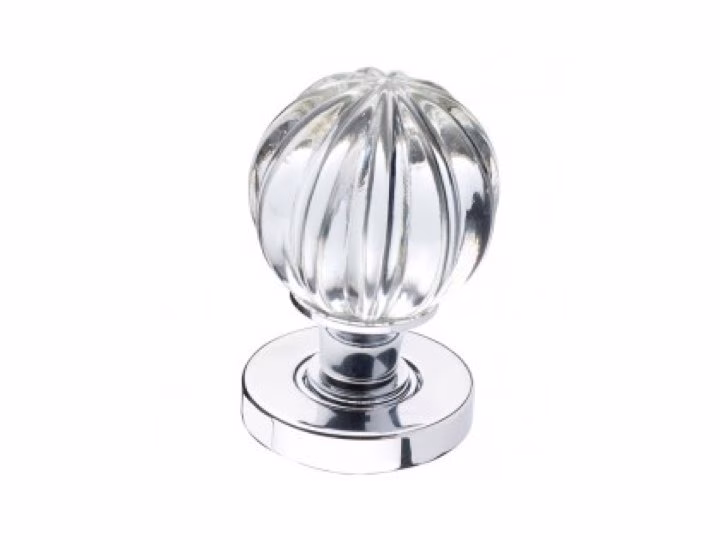 Glass Pumpkin Door Knob