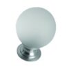 Frosted Glass Cupboard Knob 25mm