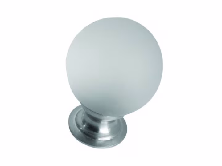 Frosted Glass Cupboard Knob 30mm