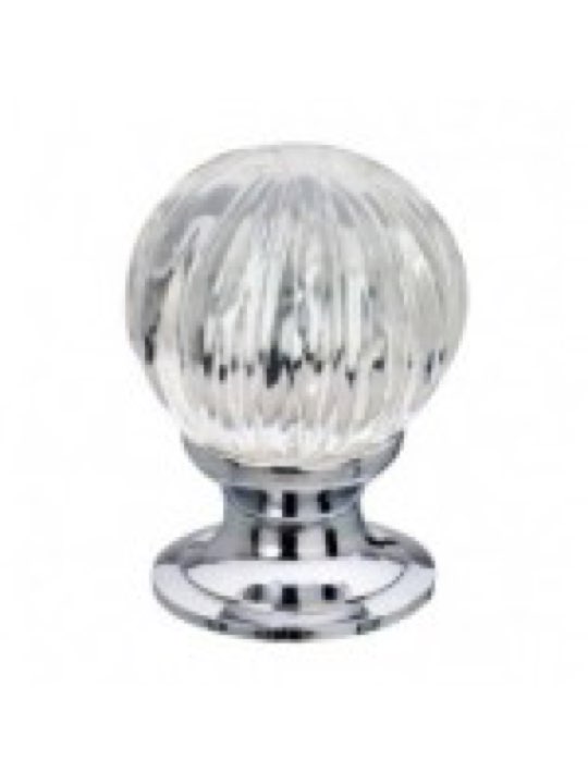Pumpkin Glass Cupboard Knobs 25mm