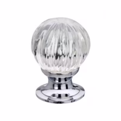 Pumpkin Glass Cupboard Knob 30mm