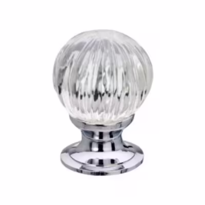 Pumpkin Glass Cupboard Knob 35mm