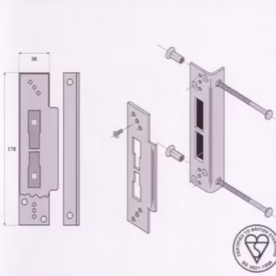 Supastrike Adjustable Security Box Striker - G9500M
