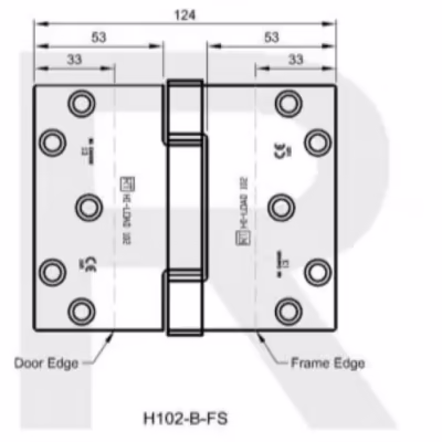 H102-B Hi-Load Three Knuckle Projection Hinge