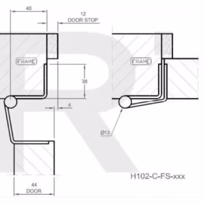 H102-C Hi-Load Swing Clear Butt Hinge