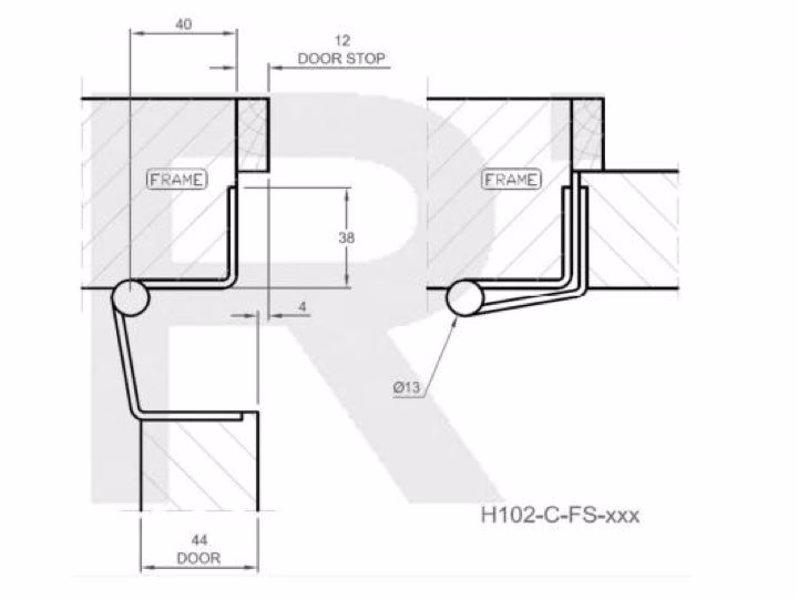H102-C Hi-Load Swing Clear Butt Hinge