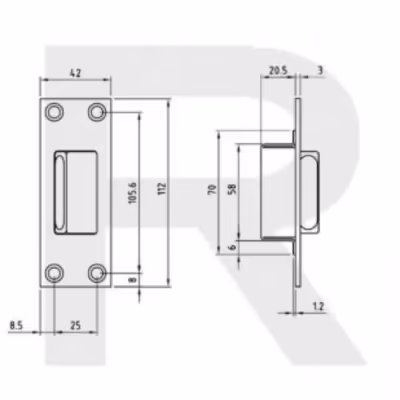 H131-105 Emergency Release Door Stop