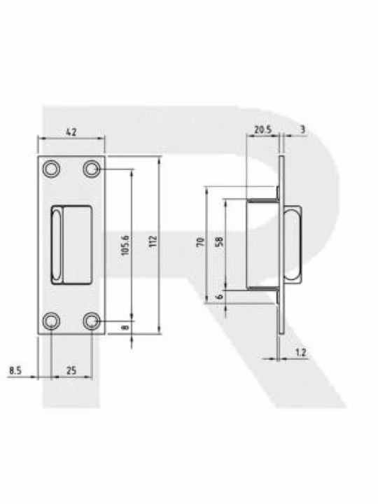 H131-105 Emergency Release Door Stop