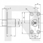 H131-106 Emergency Release Door Stop with Holdback