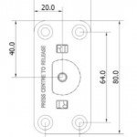 H131-300 Anti Ligature Emergency Door Stop with Lock In / Out and Holdback