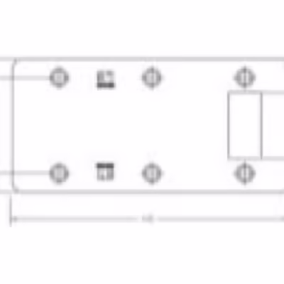H131-053 Two Way Stiking Plate - Single Offset Cutout