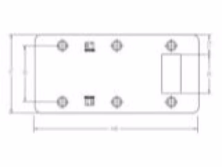 H131-053 Two Way Stiking Plate - Single Offset Cutout