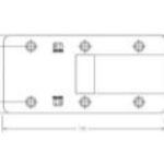 H131-055 Two Way Stiking Plate - Single Central Cutout