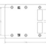 H131-523 Two Way Stiking Plate - Double Offset Cutout