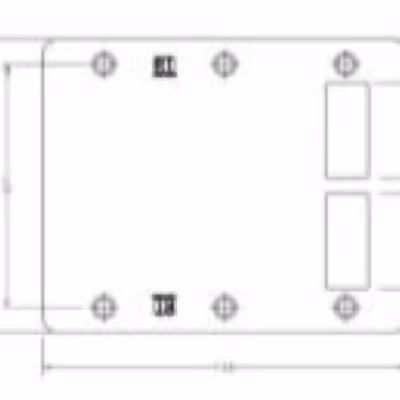H131-523 Two Way Stiking Plate - Double Offset Cutout