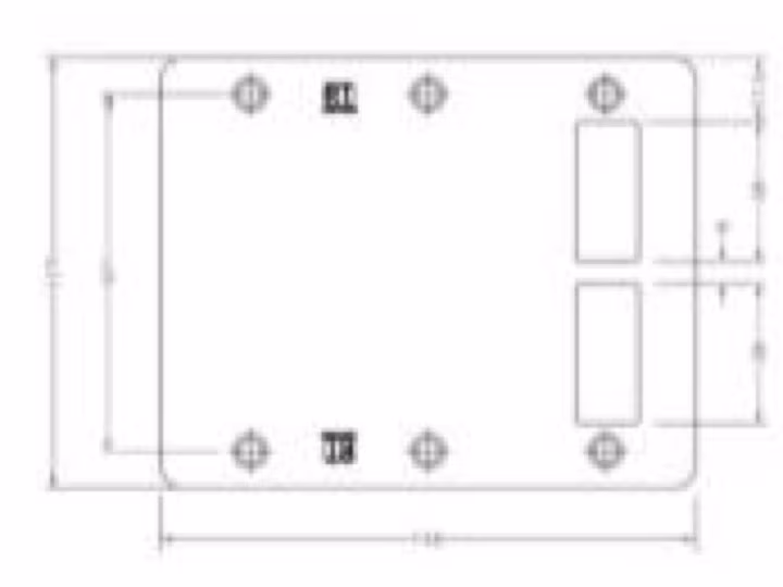 H131-523 Two Way Stiking Plate - Double Offset Cutout