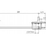 Anza Recessed Door Bolt - 220mm