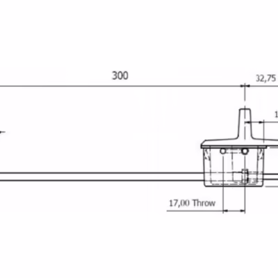 Anza Recessed Door Bolt - 300mm