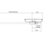 Anza Flush Mounted Door Bolt Fire Rated - 300mm