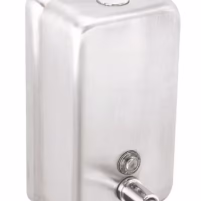 Vertical liquid soap dispenser