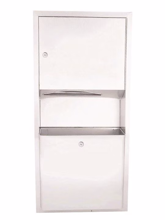Paper towel dispenser and water disposal