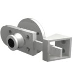 Latch set inward door