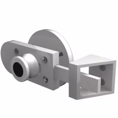Latch set inward door