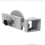 Long housing inward opening door set