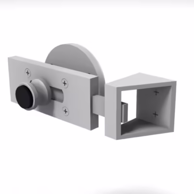 Long housing inward opening door set