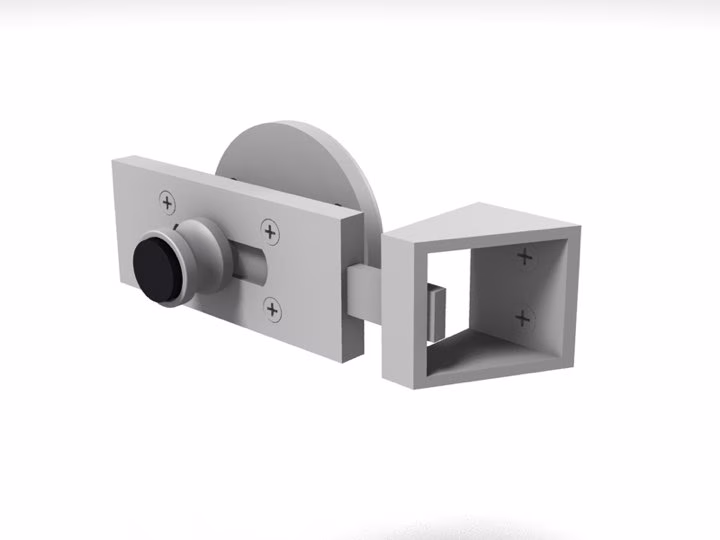 Long housing inward opening door set
