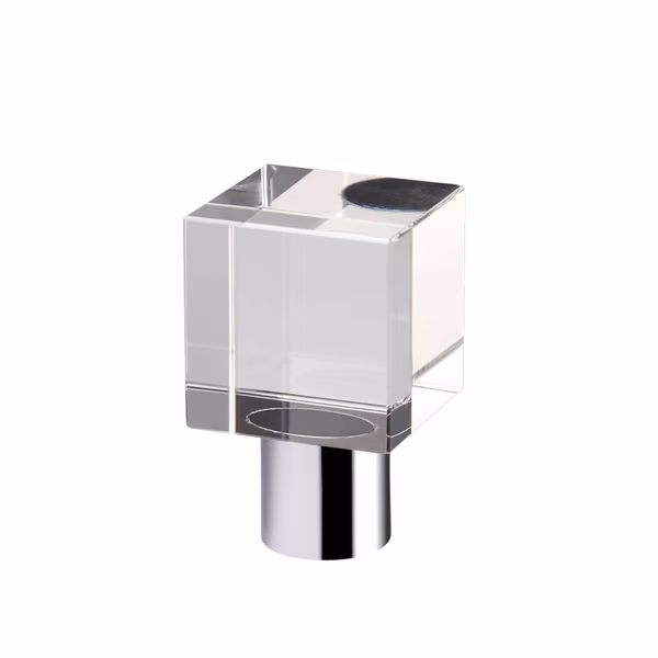 Clear Cube Knobs 30mm