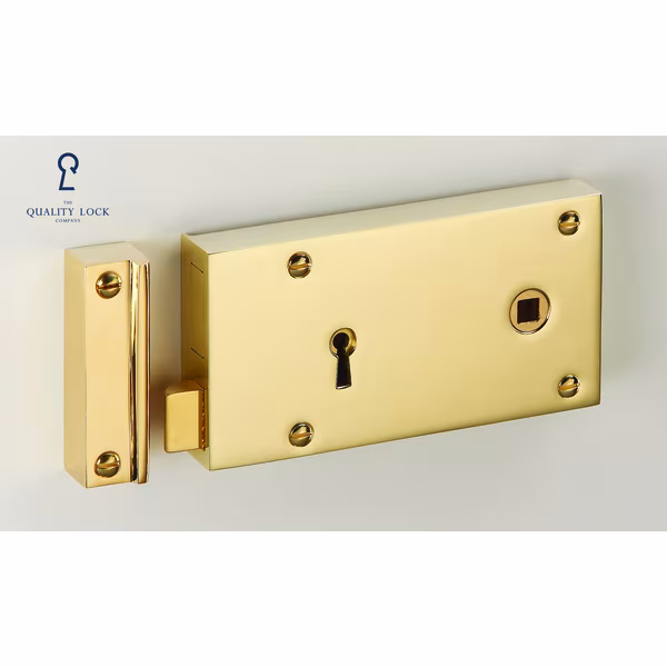 7" Rim Lock with Double Euro Cylinder