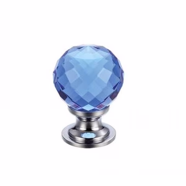 30mm Facetted Glass Cabinet Knob