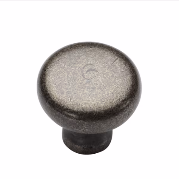 Pewter Cabinet Knob Round Design