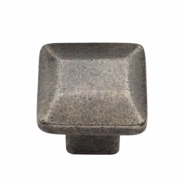 Pewter Cabinet Knob Trapezoid Design