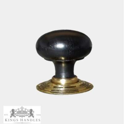 Large Ebonised Bun Door Knob (L EBU)