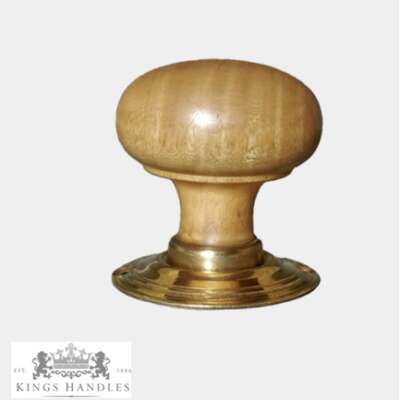 Large Oak Bun Door Knob - (LOBU)