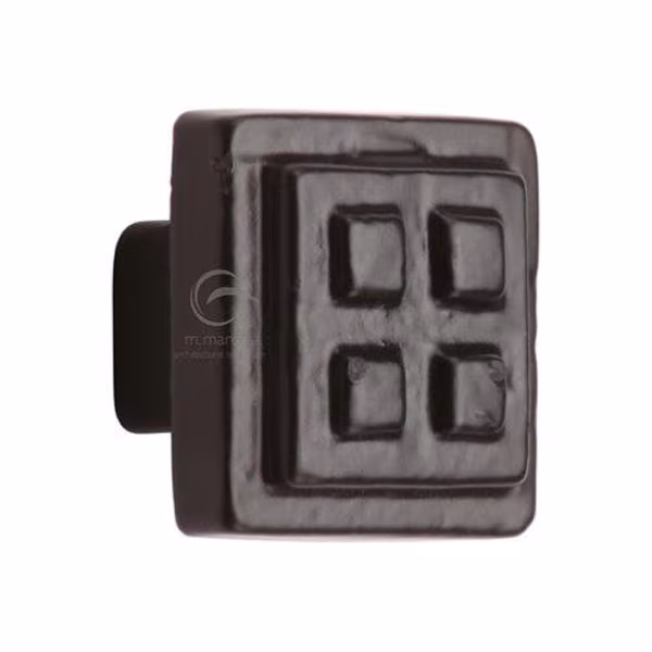 Black Iron Square Craft Cabinet Knob
