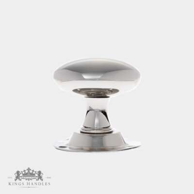 Oval Door Knobs – Nickel (N BOV) - Image 3