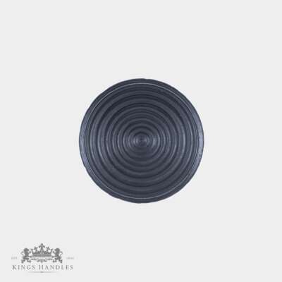 Ebonised Edwardian Door Knob with Nickel Backplate (N EED) - Image 3