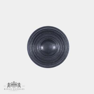 Ebonised St Pauls Door Knob with Nickel Backplate (N ESP) - Image 3