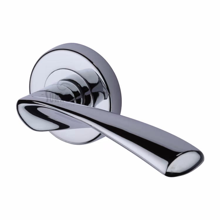 Treviso Door Handle on Round Rose