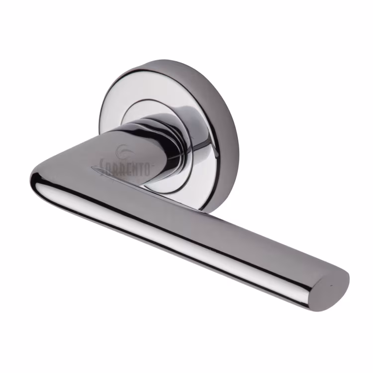 Lena Door Handle on Round Rose