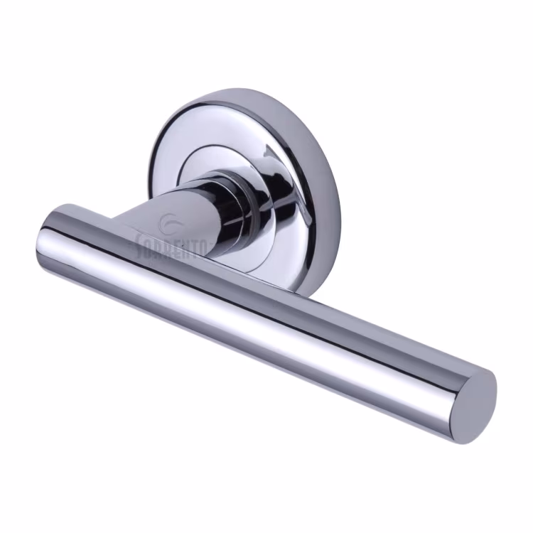 Shuttle Door Handle on Round Rose