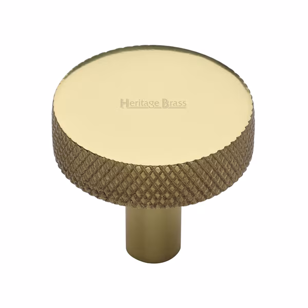 Disc Knurled Cabinet Knob