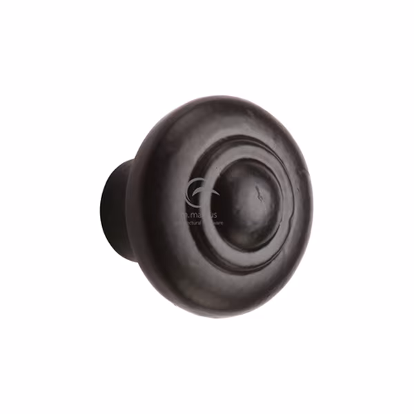 Black Iron Bead Cabinet Knob