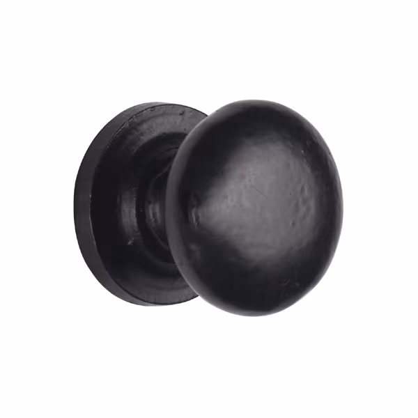 Black Iron Round Cabinet Knob