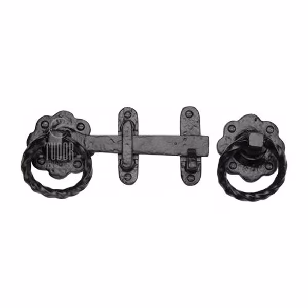 Tudor Gate Latch Black Iron
