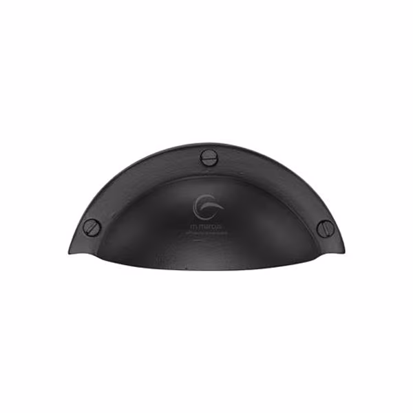 Matt Black Iron Traditional Cabinet Drawer Pull